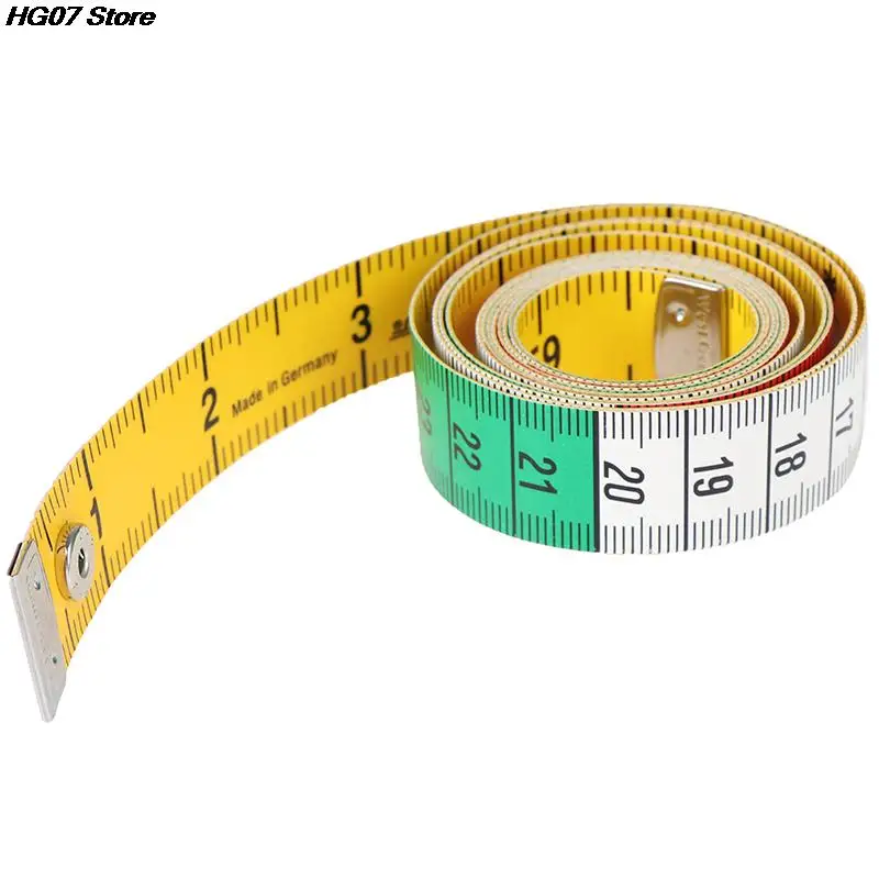 1.5m Body Measuring Ruler Sewing Tailor Tape Measure Mini Soft Flat Ruler Centimeter Meter Sewing Measuring Tape