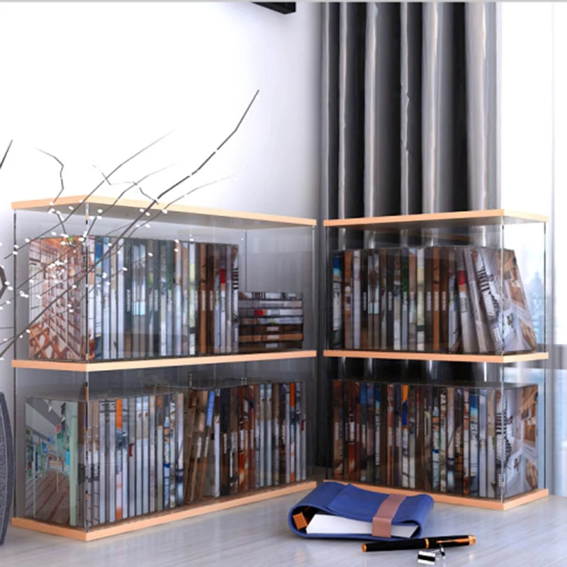 Rails Cd Organizer Rack Disc Stand Organizer Capacità Di Archiviazione Porta Cd Portatile Di Lusso Minicqual Porta Mobili Per Display Dvd