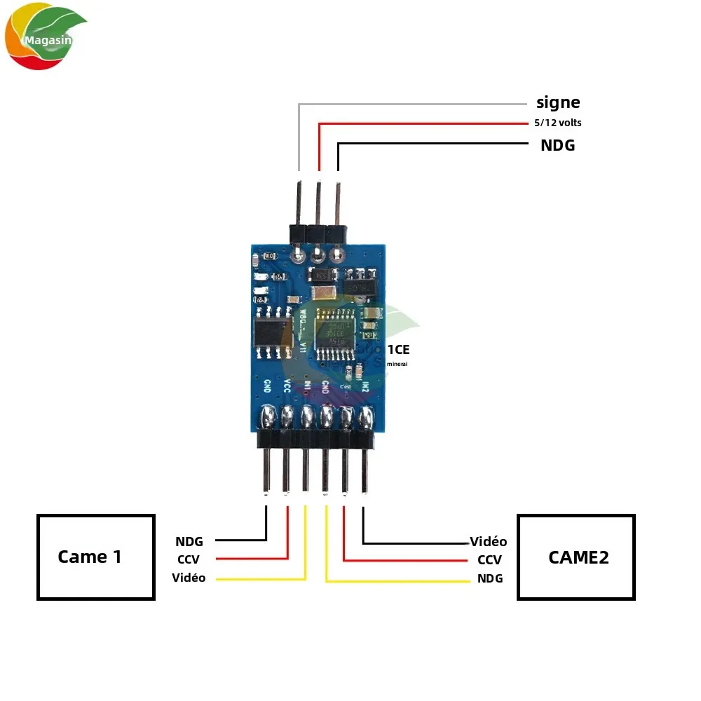 Module de commutation vidéo 3 entrées 1 sortie pour drone FPV, 5-12V