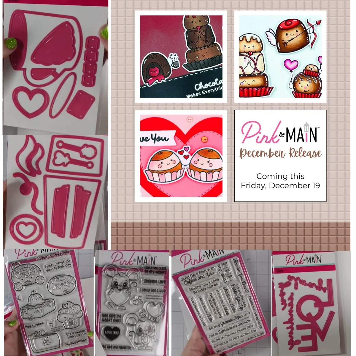 Valentinstag 2025, Liebesherz, CoCo-Tasse, Metall-Stanzformen, Maus, transparente Stempel für DIY-Herstellung, Geschenkkarten, Sammelalbum, Bastelvorlage