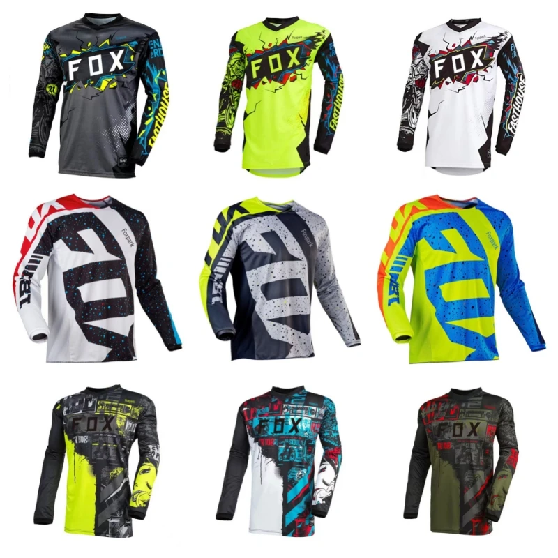 Foxpark-Ciclismo de Montanha Sportswear, Secagem Rápida, Motocicleta de Corrida, Bicicleta Off-Road, Enduro, M, Novo