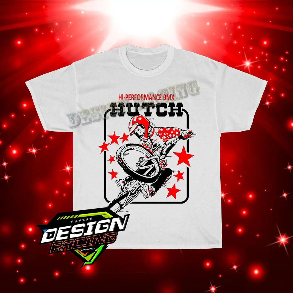 Новая футболка Hutch с логотипом BMX, мужская белая, американские размеры от S до 5XL, длинные или Короткие рукава