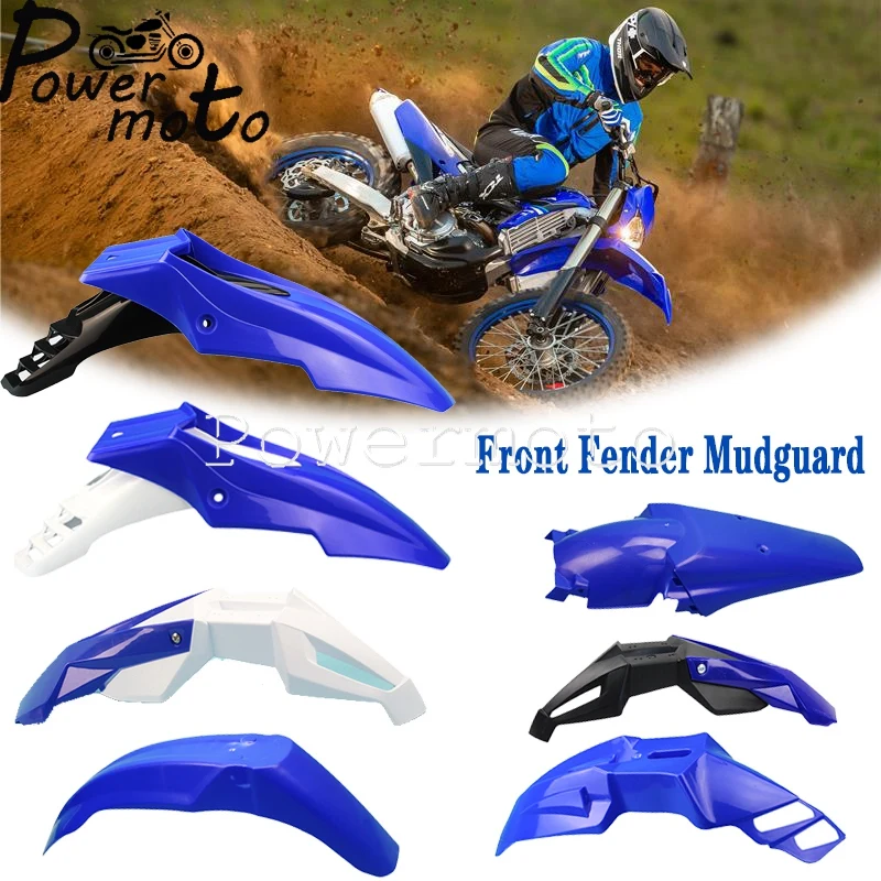 Motocross Blu Universale Enduro Parafango Anteriore Mx Dirt Pit Bike Evo Parafango Per Yamaha Wr450F Wr250 Wr450 Yz Xt Ttr Supermoto