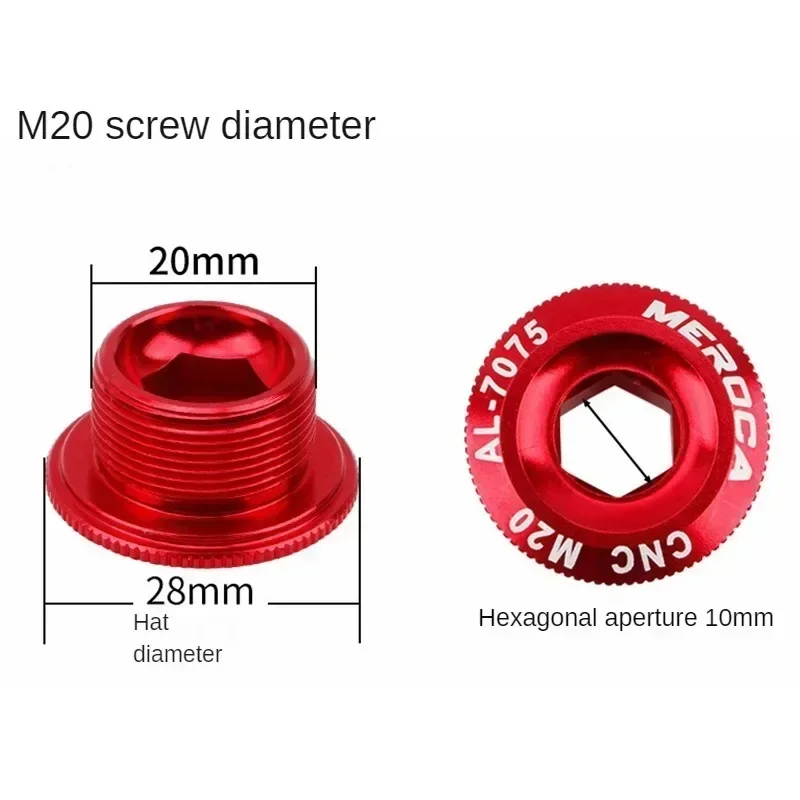 Bike Crank Cover Crank Bolt M18 M19 M20 For IXF