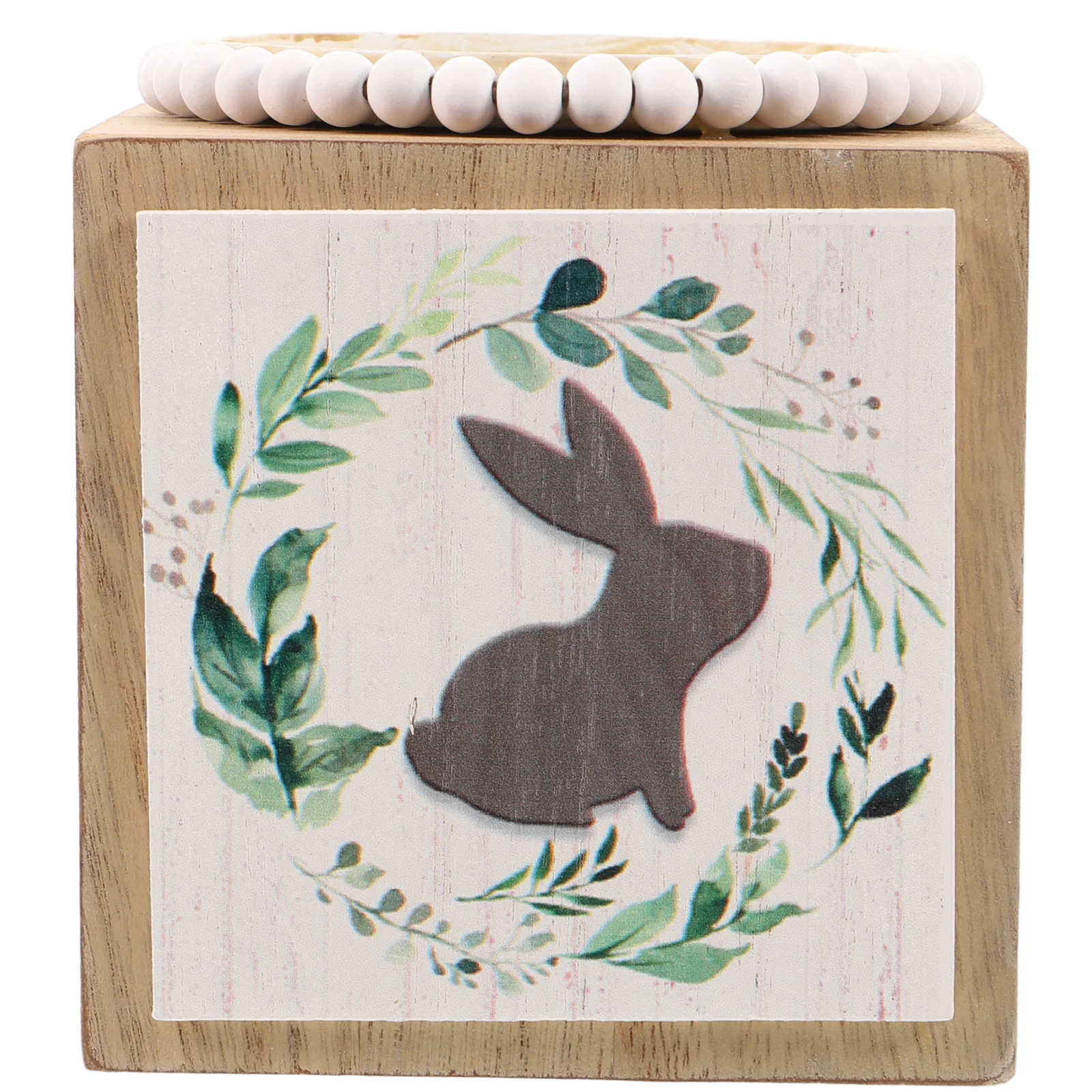 

Easter Holder Candlestick Ornament Wood Christmas Decor Tea Light Holders