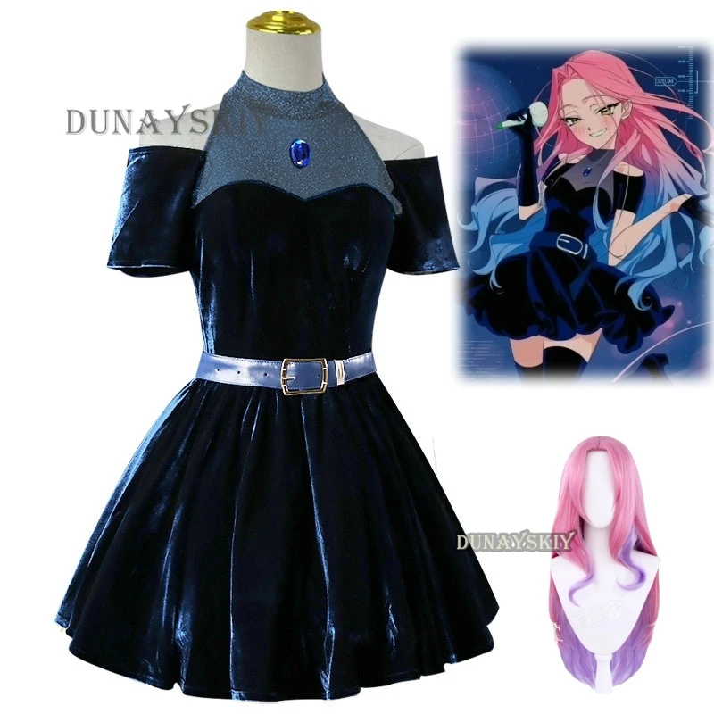 

Anime ALIEN STAGE Mizi Cosplay Dress Costume Stage IDOL Performance Clothes Halloween Women Evening Dress Costume Party Outfit