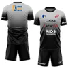 New Men's Padel Tennis Training Suit Premium Gradient Padel Shorts and T-Shirt Set Summer Quick Drying Sportswear Two-piece Set 1
