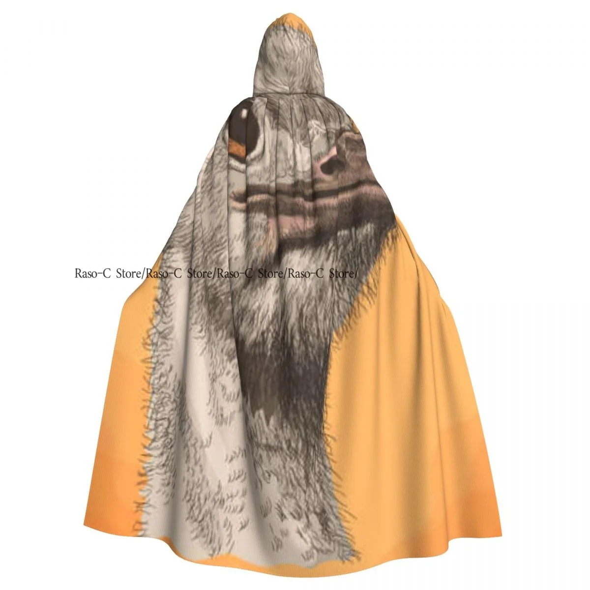 Накидка с капюшоном, стильный ретро-костюм страусиной головы в стиле ретро, с капюшоном, с ведьмой вампира, костюм для косплея Накидка с капюшоном, стильный ретро-костюм страусиной головы в стиле ретро, с капюшоном, с ведьмой вампира, костюм для косплея