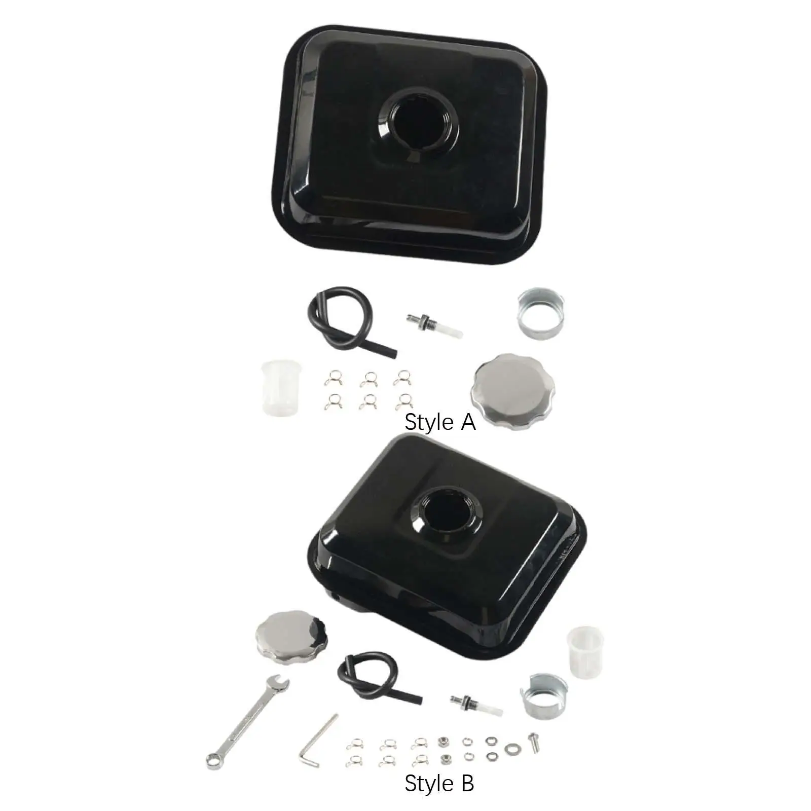 Motorcycle Gas Tank Replacement Sturdy Easy to Install Iron Gas Container 3L