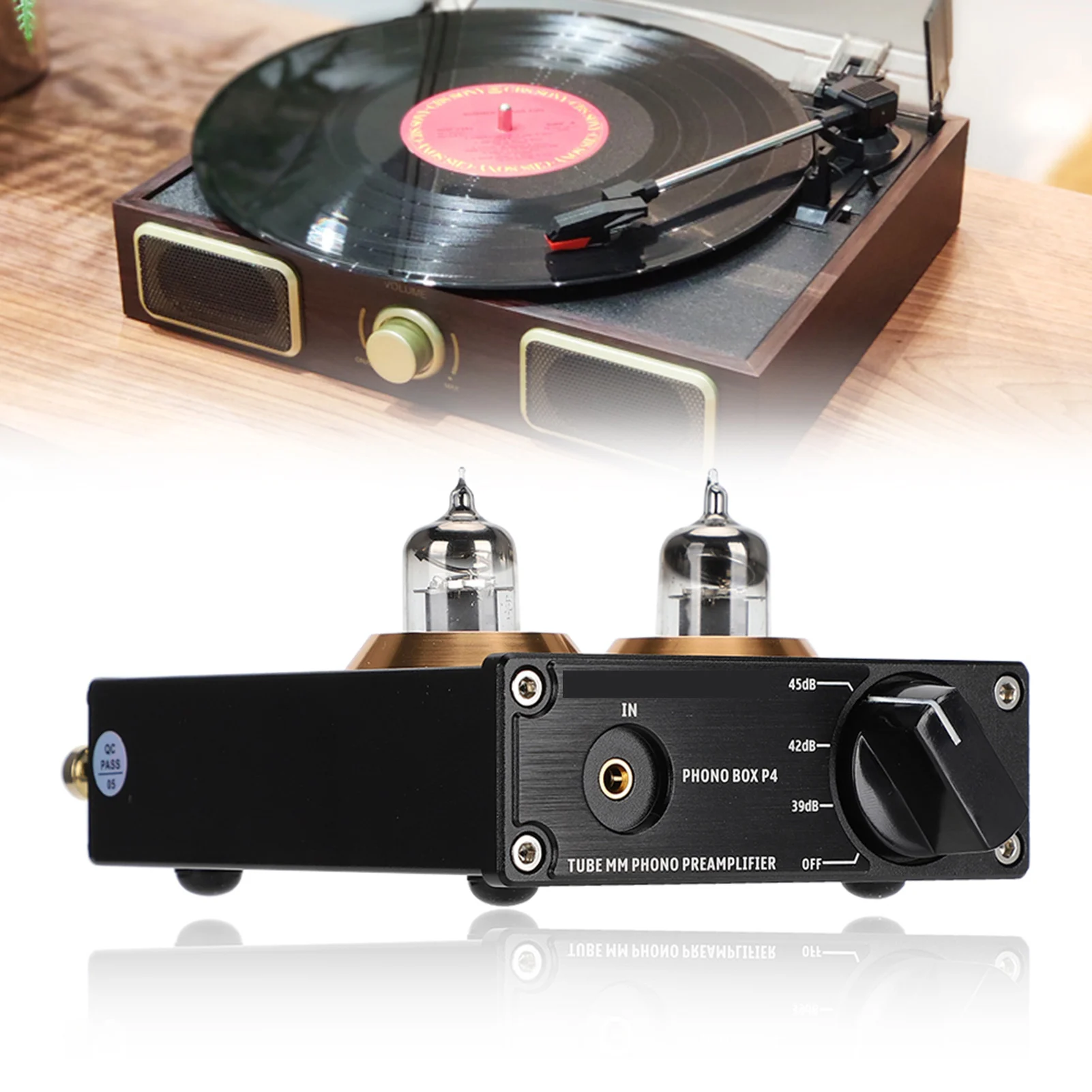 Kontrakt Monarch Arab Vinyl Stereo Preamp Amplifier | Phono Amplifier Turntable - Box P4 Vacuum  Tube - Aliexpress