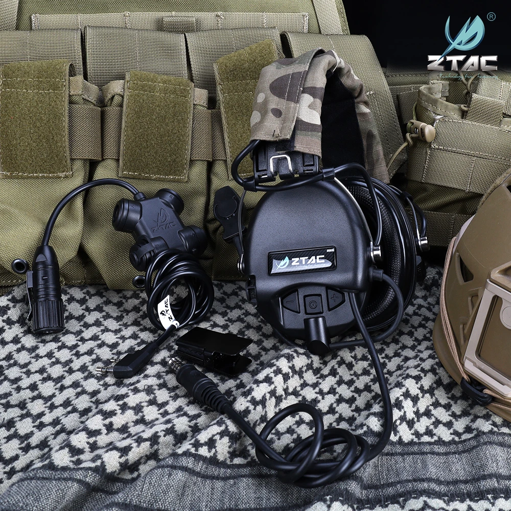 Ztac Tactical Sordin Headest Msa Active Noise Reduction Pickup