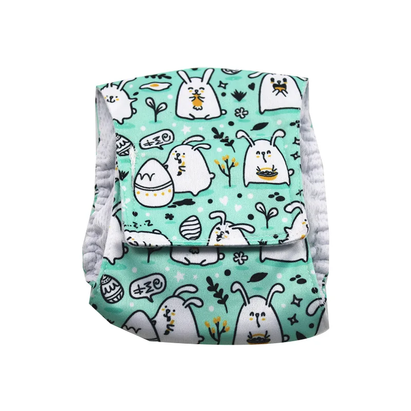 Dog Belly Band Cartoon Reusable Animals Pet Dog Male Physiological Pant Adjustable Sanitary Underwear Cotton Diaper Puppy