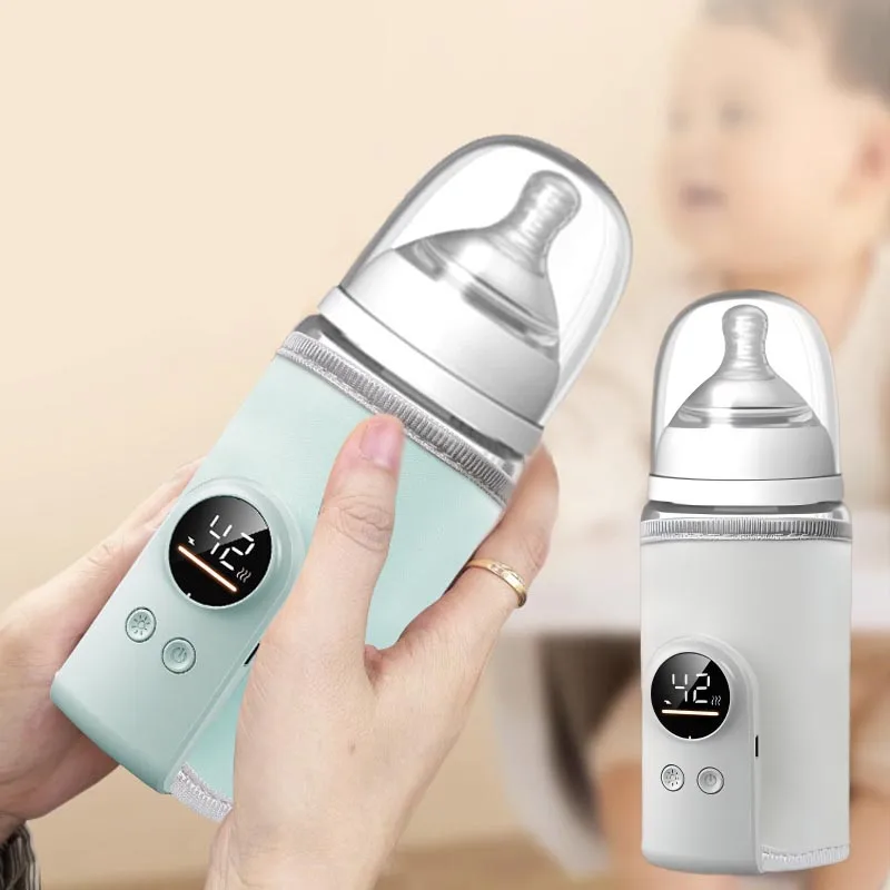 USB Baby Milk Warmer Baby Nursing Cup Heater Portable Smart Temperature Control Bottle Warmer Sleeve Outdoor Travel Accessories