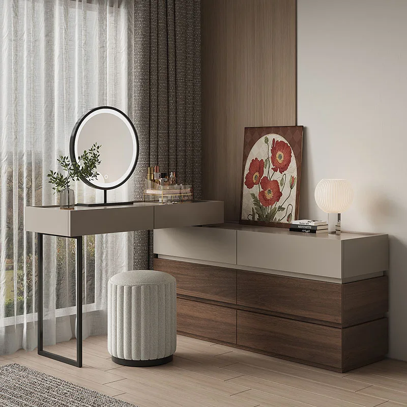 

Luxury Vanity Modern Dressers Hotel Nordic Jewelry Cosmetic Organizer Ghtstands Dressers Toilet Comoda Pra Quarto Furniture HDH