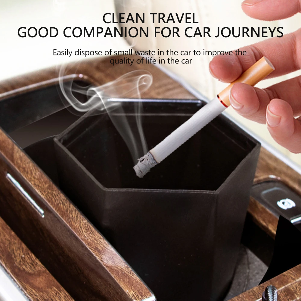 Car Trash Can Car Trash Can Door Seat Back Visor Trash Bin Auto Organizer Storage Box Color Garbage Dust Case Ashtray Car Interior Accessories car trash can