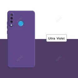 Custodia protettiva in silicone liquido morbido e antiurto per Huawei P30 Lite - Colore solido