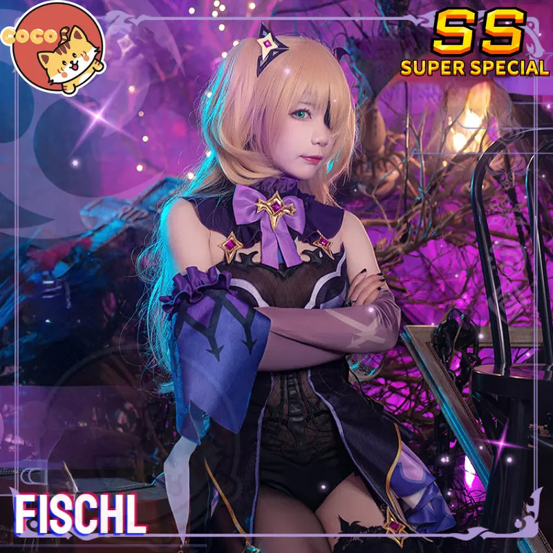 

CoCos-SS Game Genshin Impact Fischl Cosplay Costume Game Genshin Impact Cosplay Fischl Prinzessin Der Verurteilung Costume + Wig