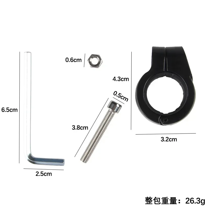 6Pcs Bicycle Equipment Spare Parts Bicycle Handlebars Rubber Straps Rearview Mirrors Bells Watch Tables Fixed Rubber Strap