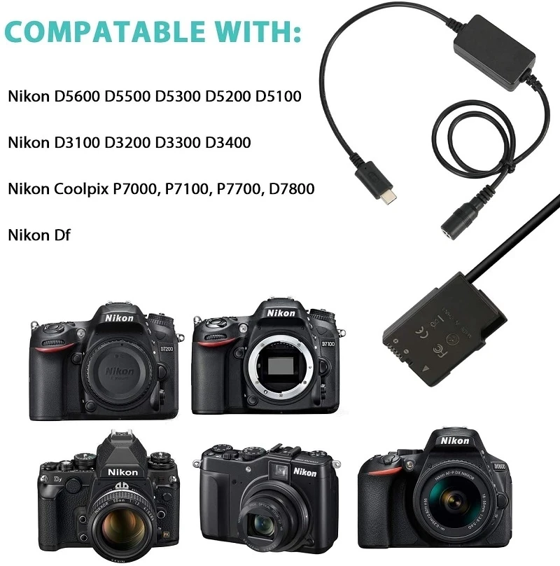 Batteria Fittizia -E8 Con Sostituzione Del Adattatore USB Della Banca Di Alimentazione CC Per LP E8 Fotocamere 550d 600d 650d 700d Dslr 87940029