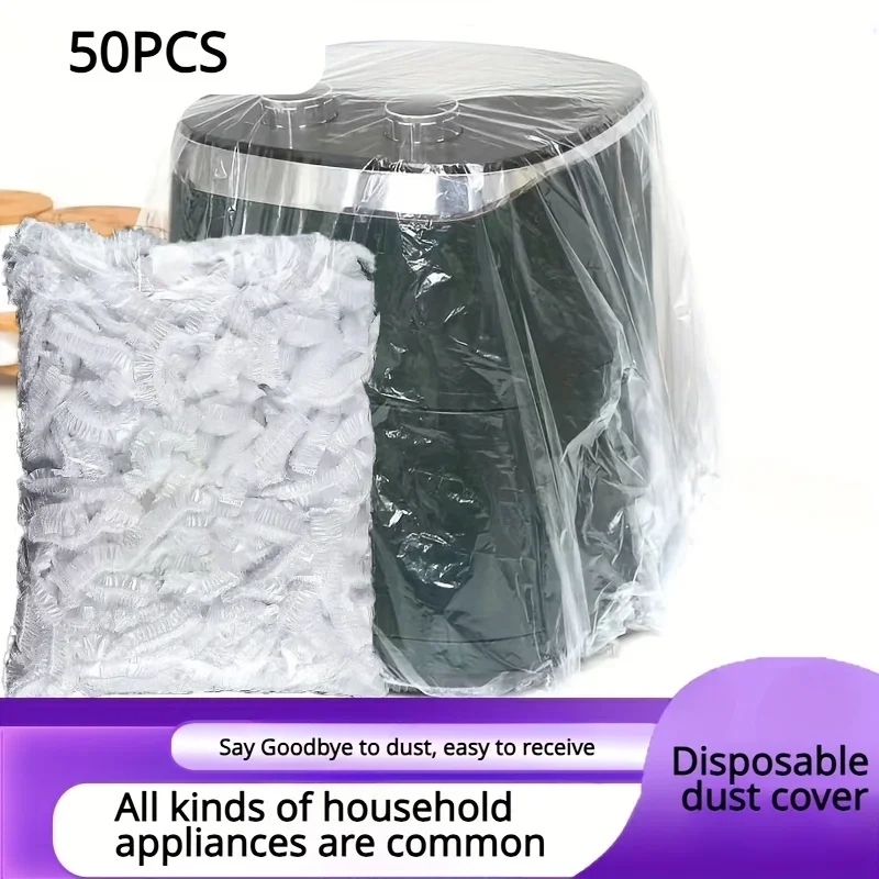 Extra Large and Thick Disposable Dust Cover, Durable and Waterproof, with Elastic Edges, Suitable for Storing Kitchen Appliances