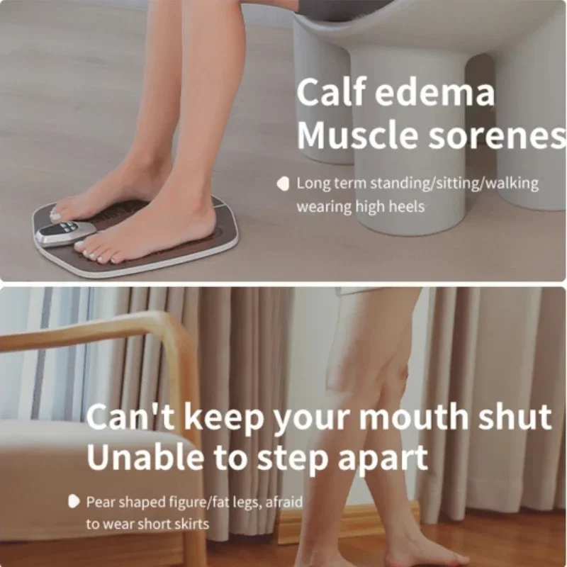 Portable Foot Massager USB Rechargeable Micro-current Pulse Acupuncture Point Feet Massage Pad Relief Pain Stimulate Muscle