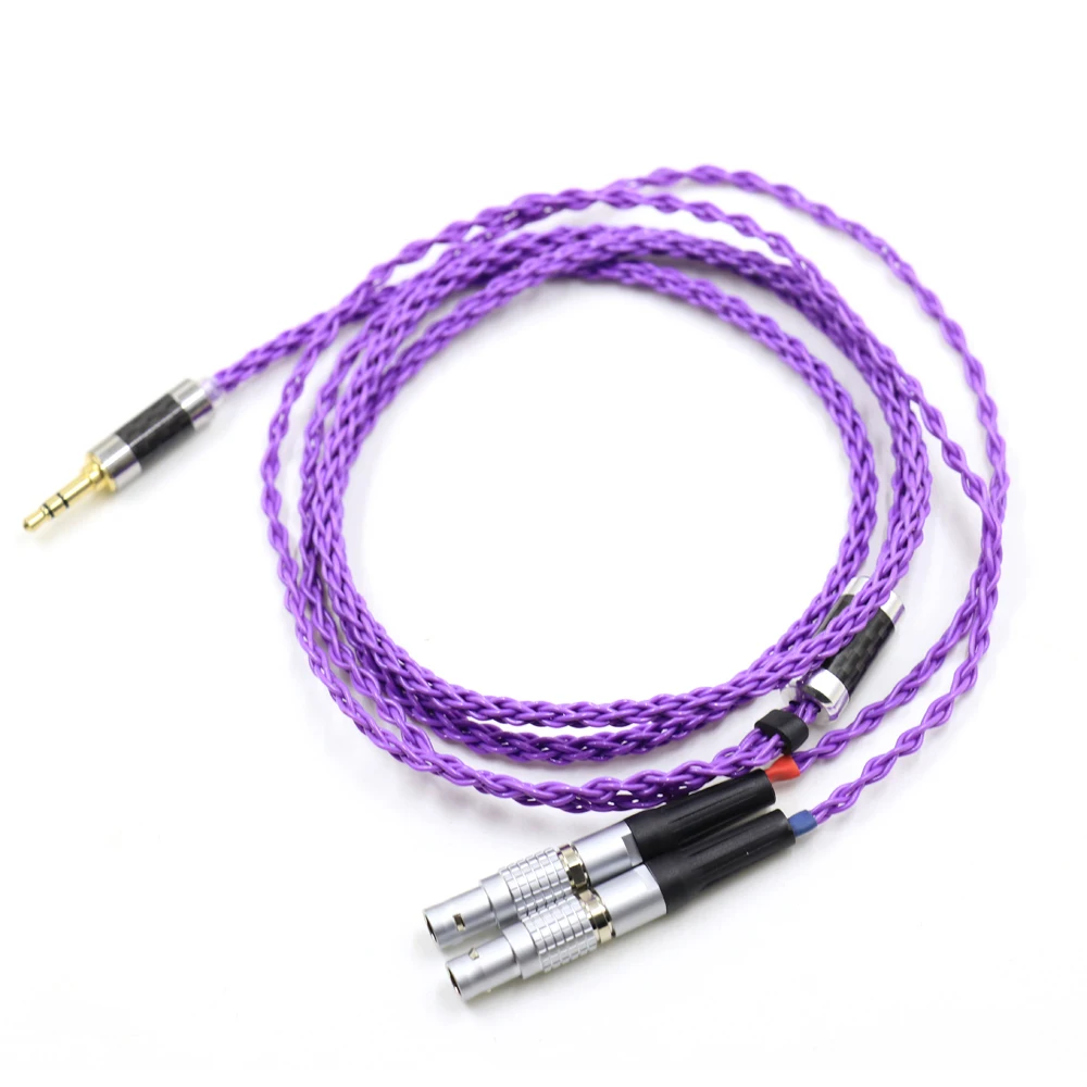 

HIFI 8 Core For Focal Utopia ELEAR 4Pin XLR 2.5MM/4.4MM Balance Silver Plated Headphone Upgrade Cable