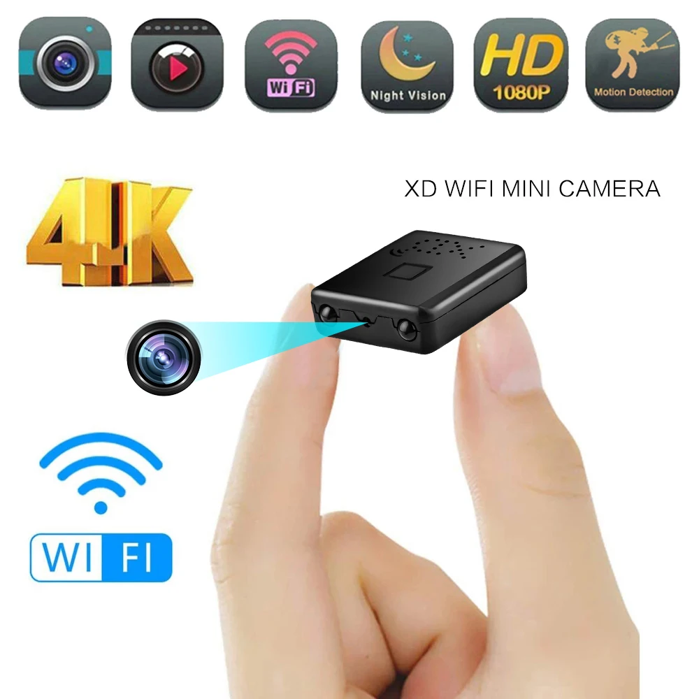 4K Volle HD 1080P Mini ip Cam XD WiFi Nachtsicht Kamera IR-CUT Motion Detection Sicherheit Camcorder HD video Recorder