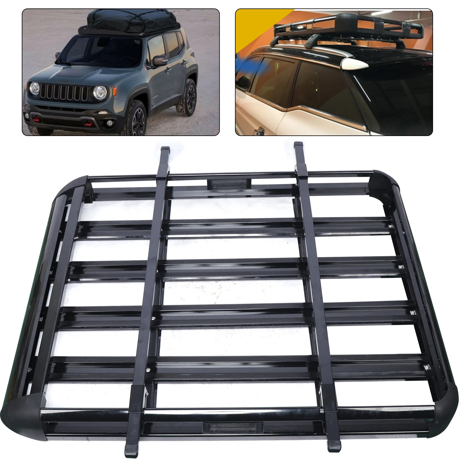 Luggage Carrier Basket Securite Jeep Universal Roof Rack Cargo Car