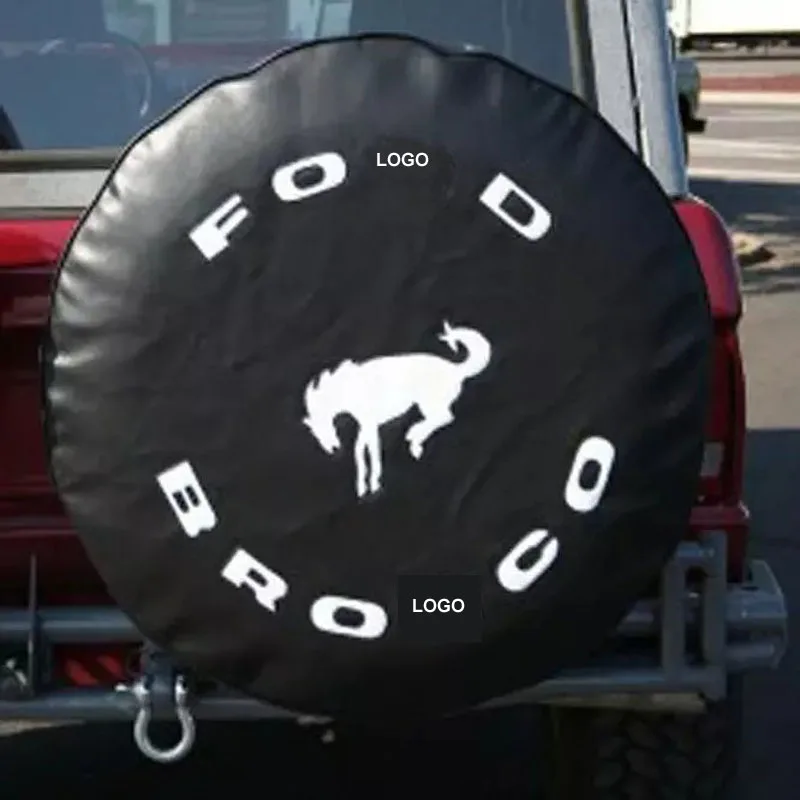 

14'' 15" 16" 17" 4x4 Spare Wheel Cover PVC Leather Spare Tire Cover for Jeep Trailer RV SUV Truck Tough Tire Wheel Soft Cover