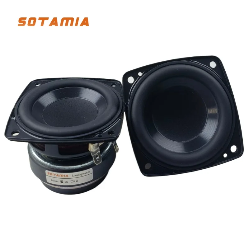 SOTAMIA 2Pcs 2.75 Inch Full Range Speaker 4 Ohm 20W HiFi Music Bluetooth Speaker Audio Home Theater Sound Loudspeaker For JBL