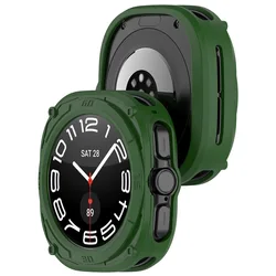 Silicone TPU Hollow Protective Case for Watch Ultra 2 (Green)