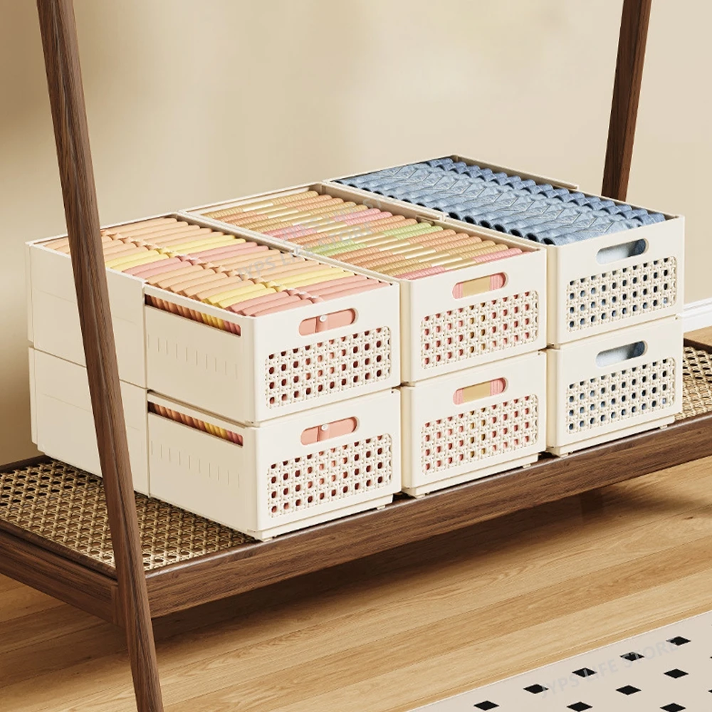 2/1Pcs Clothes Storage Box Stretchable Drawers Organizer Wardrobe Organiser for Clothes Storage T-Shirts Pants Organizer Box 3
