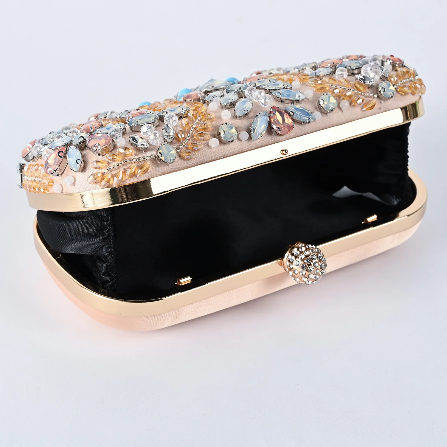 New Women Diamond Flowers Evening Clutch Bags Wedding Dinner Wallets With Chain Party Banquet Purse Drop Shipping