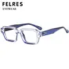 Designer Square Glasses Frame Prescription Optical Lenses Reading Glasses Anti Blue Light Simplicity Glasses FELRES +1.75 +2.25 3