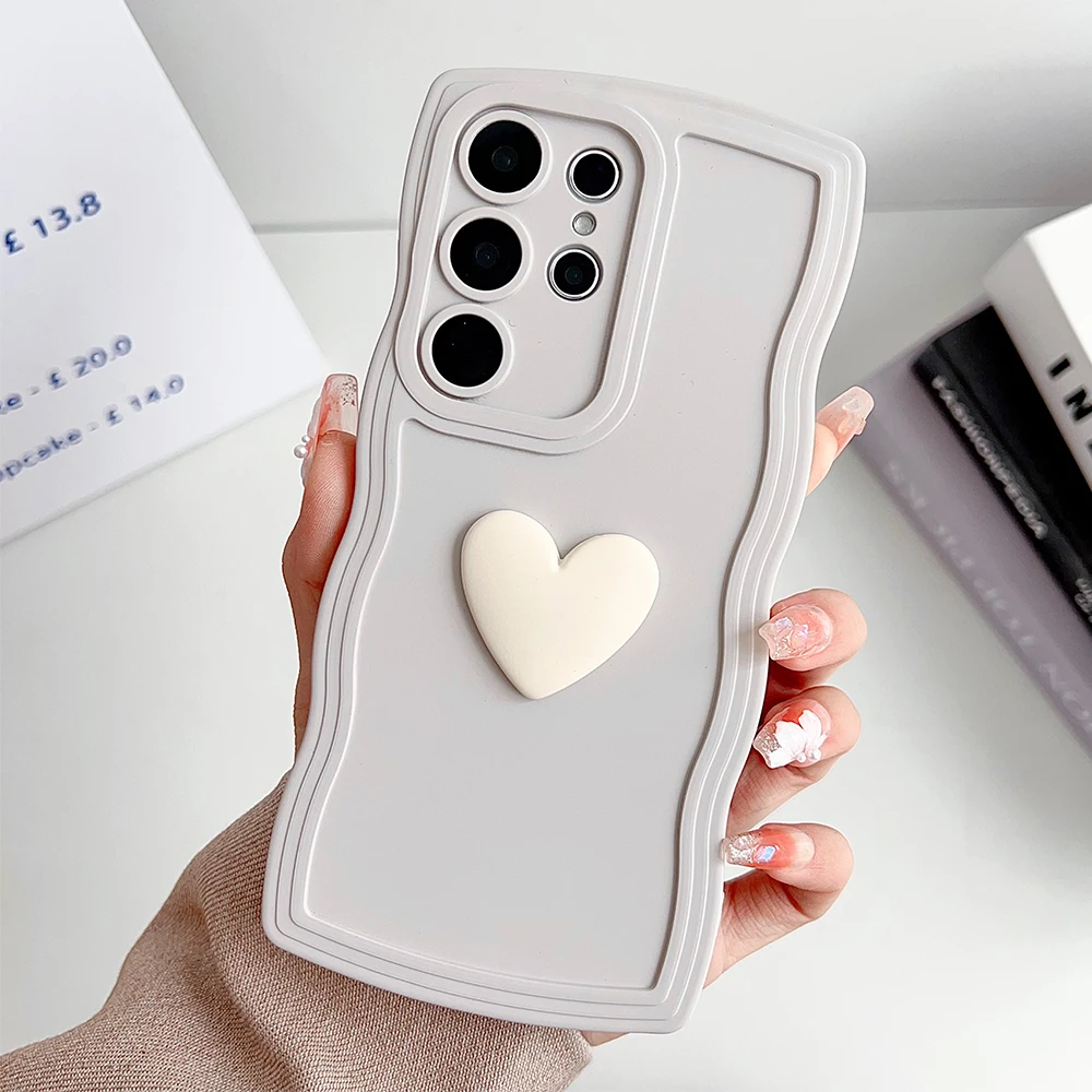 Vibrant Love Heart Silicon Phone Case - Shockproof & Soft Cover