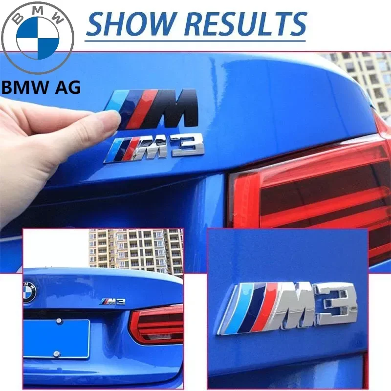 BMW M 로고 파워 스포츠 E90 M3 M5 M7 자동차 스티커, 자동차 전면 그릴 엠블럼 액세서리, ABS
