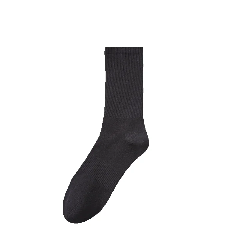 2025e Men's Deodorant Sweat-Absorbing Summer Thin Cotton Black White Gray Short Mid-Calf 7A Antibacterial Long Socks_voghion.com