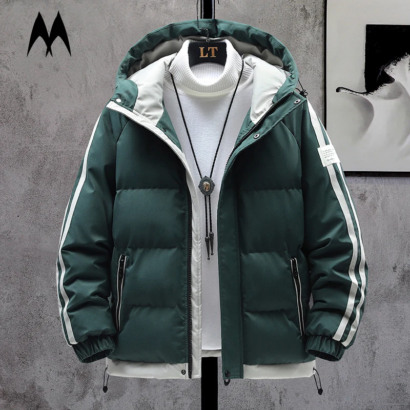 Chaqueta gruesa Harajuku para hombre, Parkas coreanas, abrigo informal a la moda, ropa de calle para chaquetas de 2023 - AliExpress Ropa de hombre