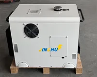 Groupe électrogène silencieux JC Mini 5KW 6kVA triphasé AC/DC à turbine à gaz, alimenté au gaz, essence, GPL, biogaz, 5-10KW 4