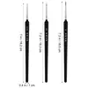 3pcs 0 00 000 Nylon Brush Hook Line Pen Professional Fine Tip Drawing Brushes Micro Detail Paint Brush Watercolor Oil Painting 6
