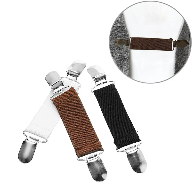 Metal Duckbill Cardigan Clip Non-Slip Garment Waistband Extender Clothes Clip Practical Elastic Pair Clip Shawl Suspenders Clip