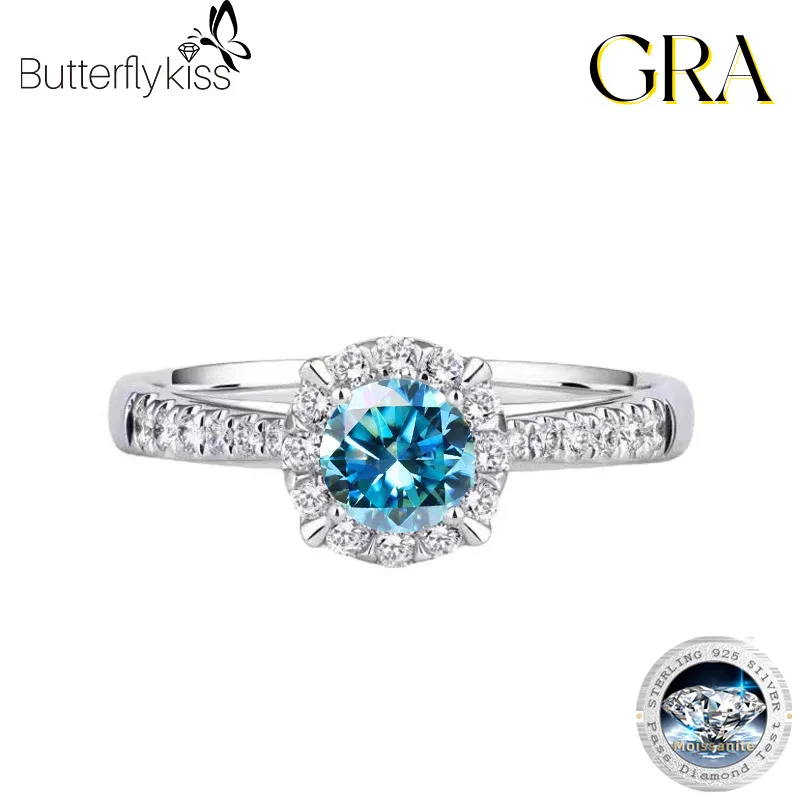 

Женское Обручальное кольцо из серебра 0,5 пробы с муассанитом 925 карата