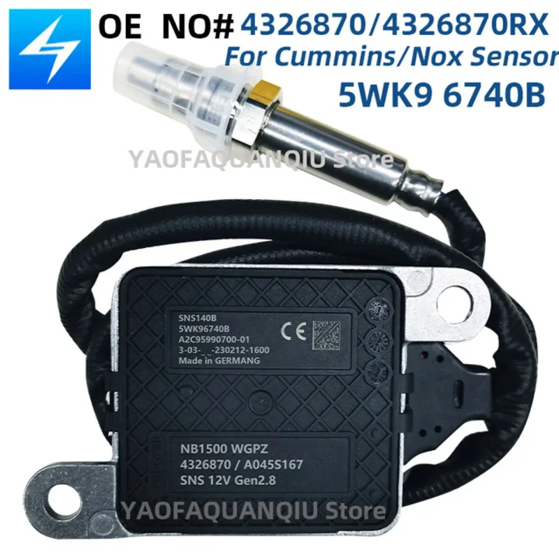   Nox , 4326870 3687930 4326870RX, Ŀν 11.9L 15L ISX15 2013-18, 5WK96740B, 12V