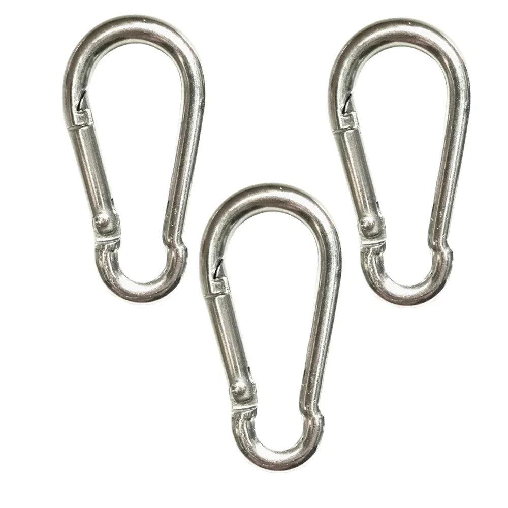 Scuba Diving 316 Stainless Steel Carabiner Clip Marine Grade Rowing Boats Kayak Snap Hook Spring Spring Snap 3