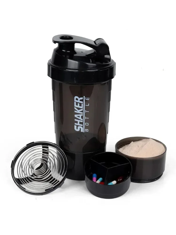 3 Layers Shaker Protein Bottle Powder Shake Cup