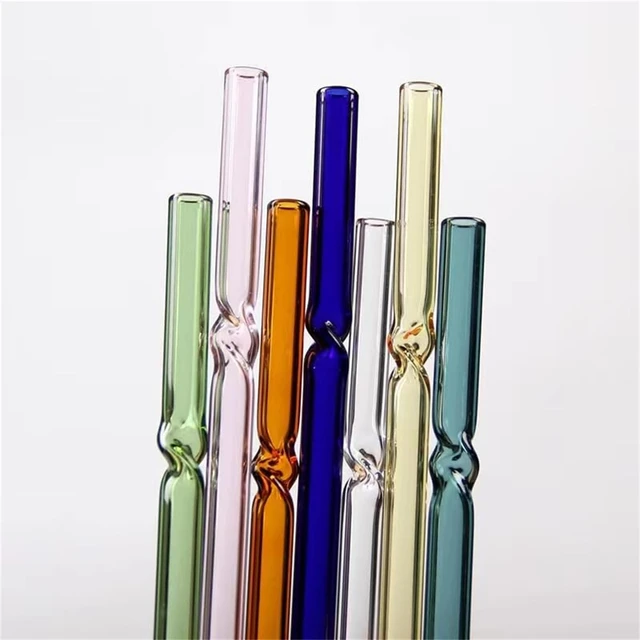 Reusable Glass Drinking Straw,Clear Straws Glass For Cocktails