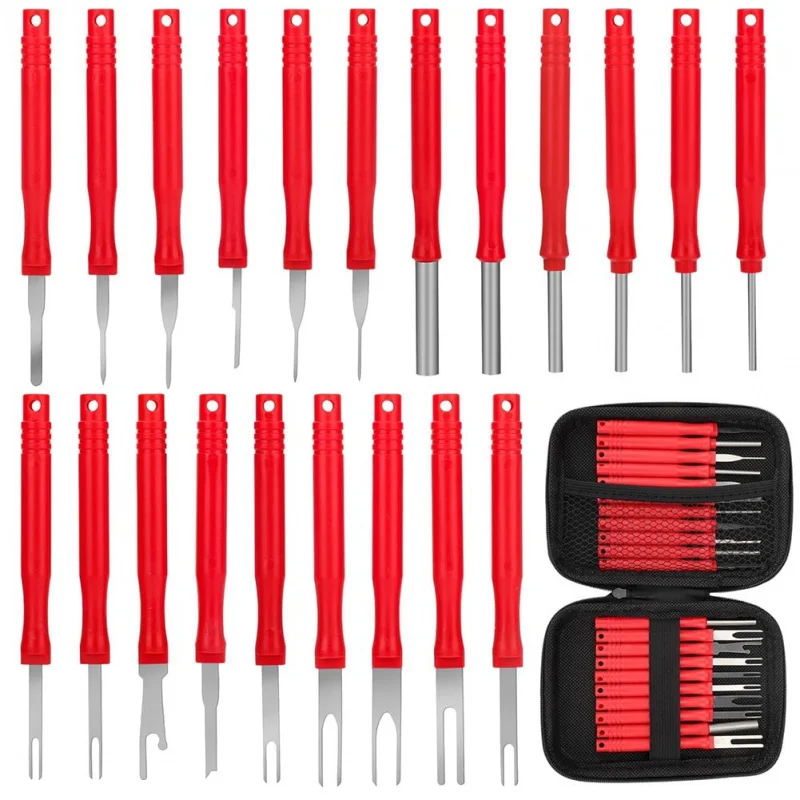 Car Accessories Terminal Removal Tool Electrical Connector Pin Extractor 21Pcs