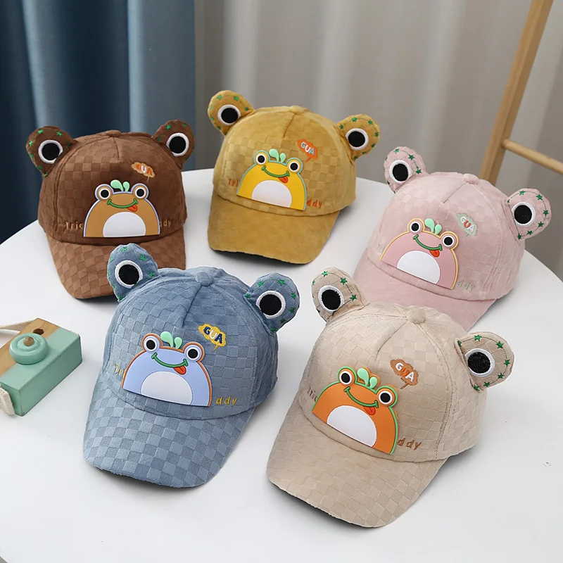 Cute Cartoon Baseball Cap for Baby Autumn Kids Boy Girl Visor Hat For Toddler Children's Peaked Caps Adjustable Bonnet Gorras cute cartoon baseball cap for baby autumn kids boy girl visor hat for toddler children s peaked caps adjustable bonnet gorras