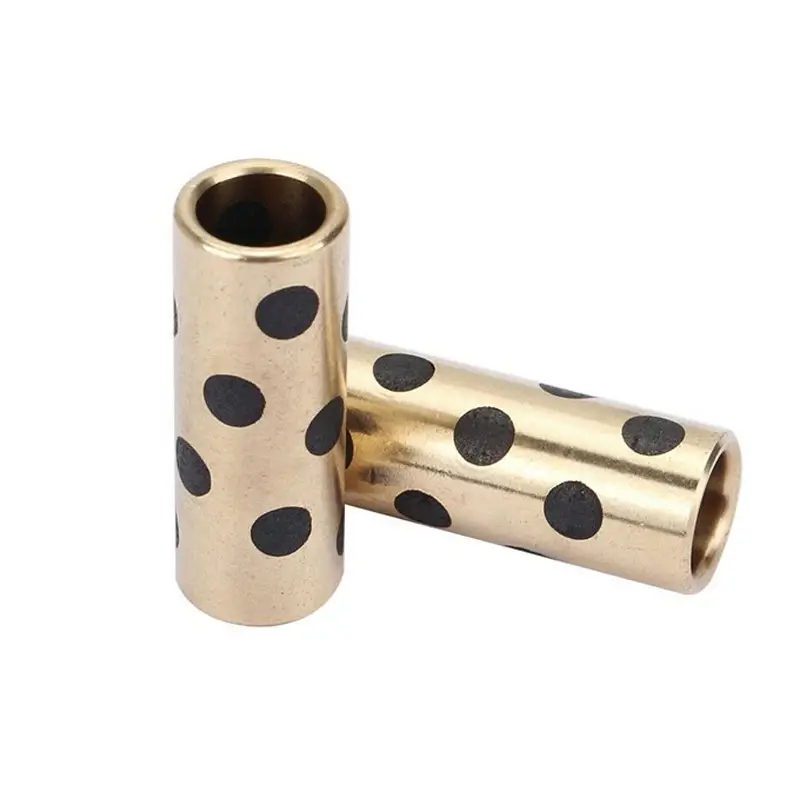 8mm Brass Self Lubricating Copper Sleeve Oil Free Bushing Brass Bushing Bearing 8x11x30mm 8x12x30mm 8x15x17mm 8x15x24mm image 2