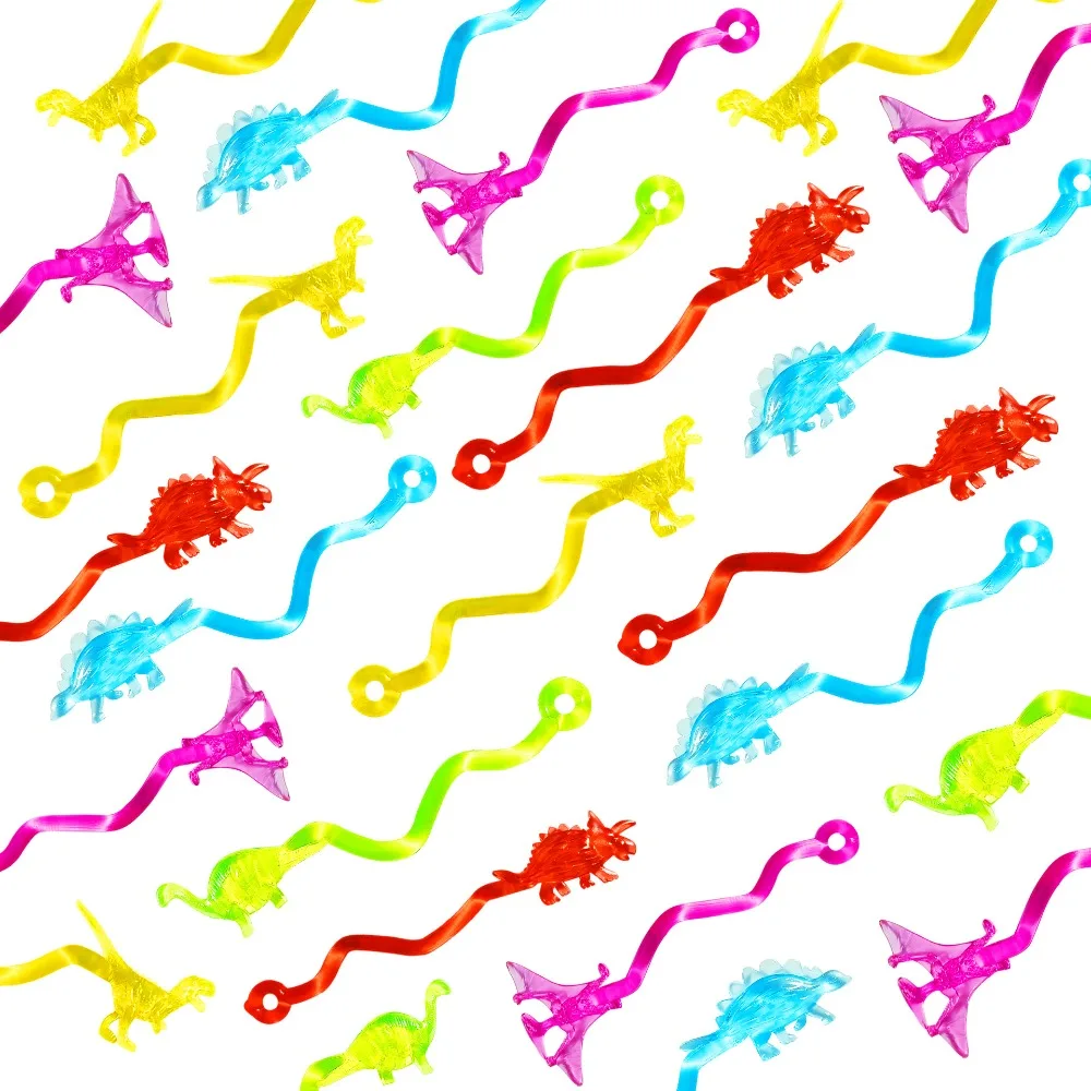 10-50PC Mini Bunte Klebrige Stretch Dinosaurier kinder Geburtstag Party Pinata Weihnachten Geschenk Tasche Füllung Karneval Kinder geschenk Tasche
